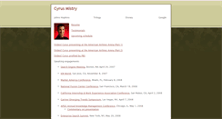 Desktop Screenshot of cyrusmistry.com